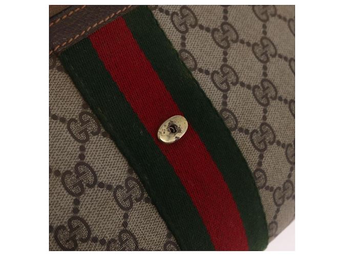 Ophidia Borsa GUCCI GG Supreme Web Sherry Line PVC Beige Gold 84 014 3087 25 - vista 15