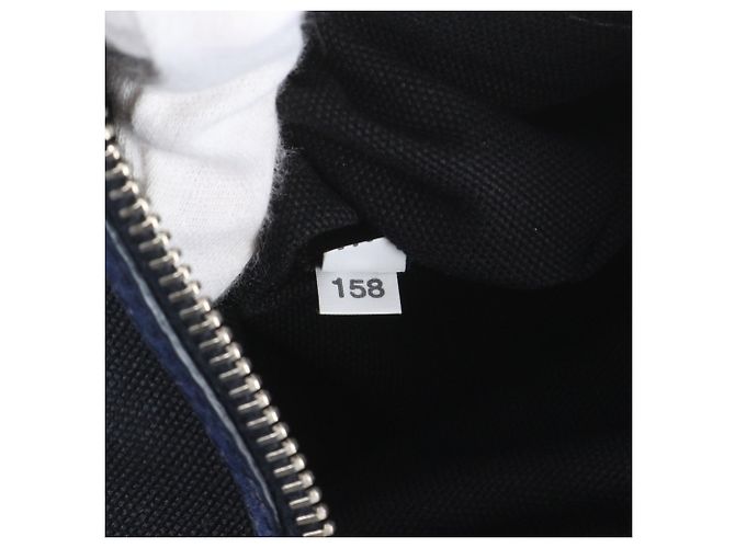 Borsa Tote Miu Miu in pelle blu navy - vista 9