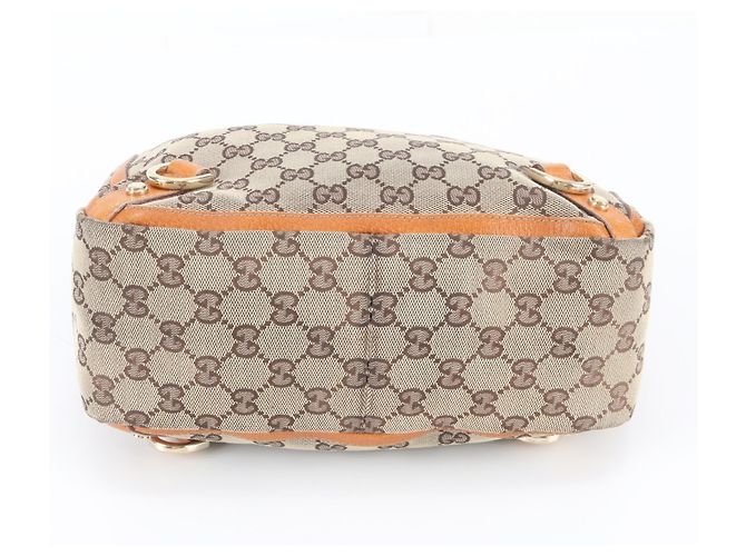Borsa Tote Gucci GG Canvas Abbey in pelle - vista 6
