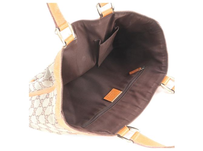 Borsa Tote Gucci GG Canvas Abbey in pelle - vista 7