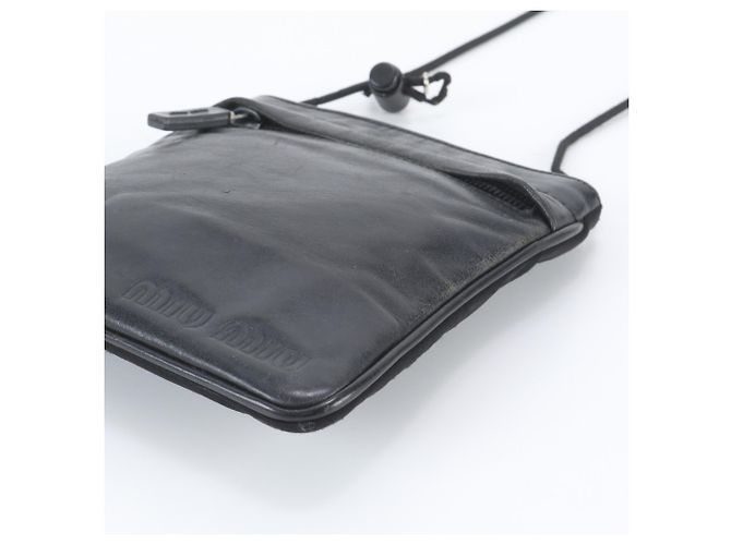 Borsa a tracolla in pelle Miu Miu 90s - vista 4