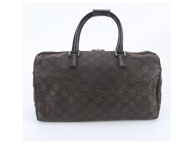 Bolsa Boston Gucci GG em nylon e couro - vista 3