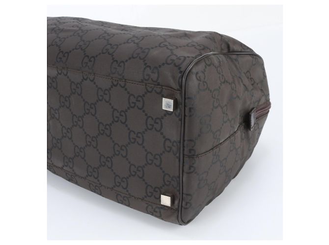 Bolsa Boston Gucci GG em nylon e couro - vista 4