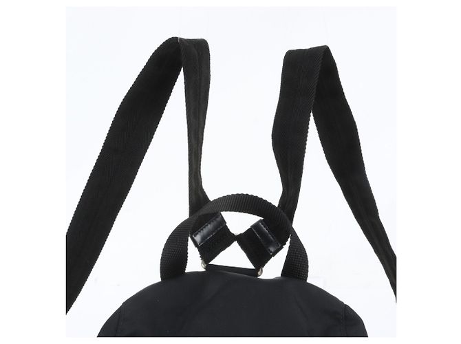 Sac à dos Prada en nylon Tessuto avec logo triangle en cuir - vue 2