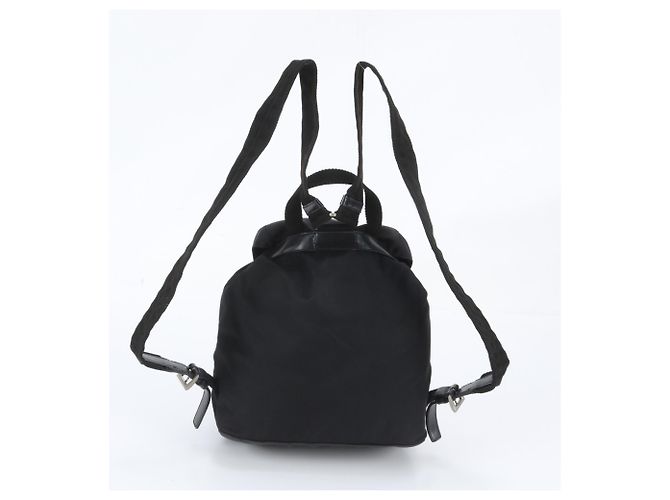 Sac à dos Prada en nylon Tessuto avec logo triangle en cuir - vue 3