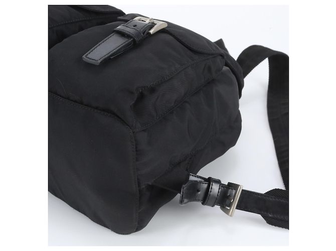 Sac à dos Prada en nylon Tessuto avec logo triangle en cuir - vue 4