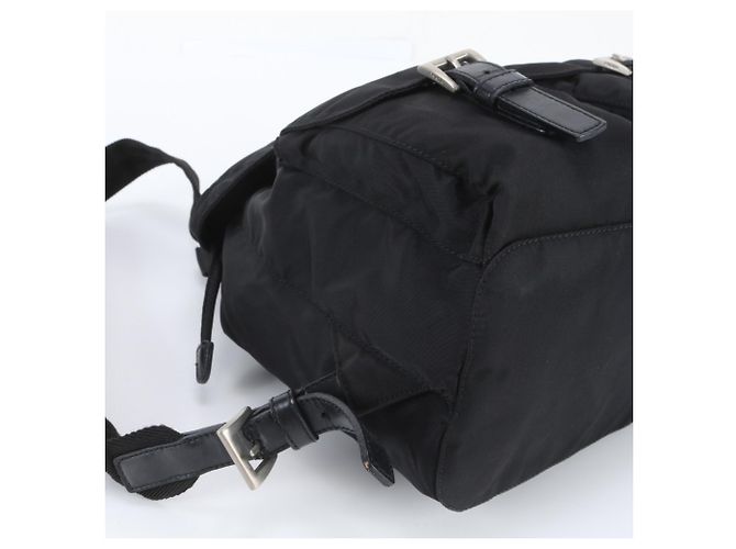 Sac à dos Prada en nylon Tessuto avec logo triangle en cuir - vue 6