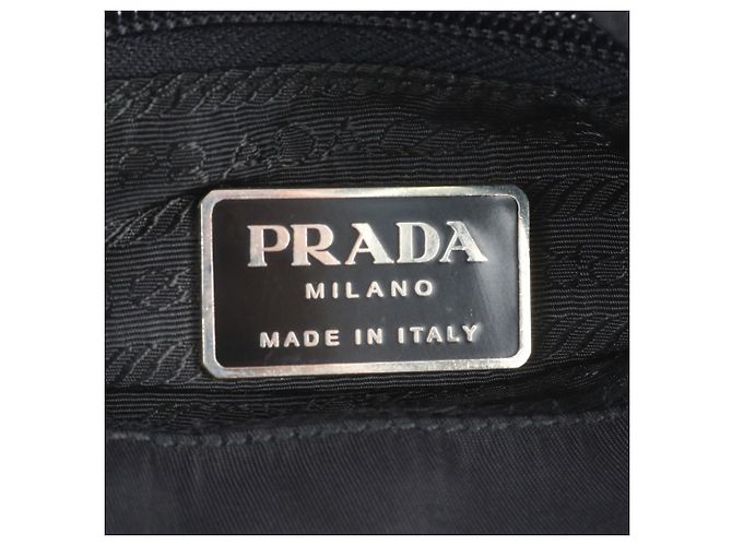 Sac à dos Prada en nylon Tessuto avec logo triangle en cuir - vue 8
