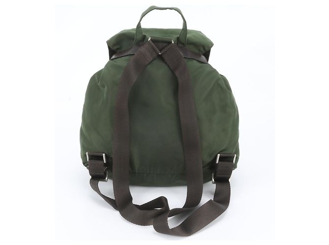 Sac à dos Prada en nylon Tessuto avec logo triangle en cuir - vue 3