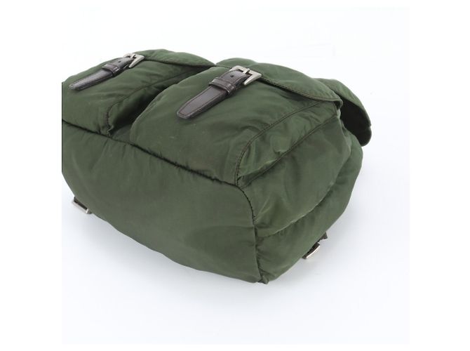 Sac à dos Prada en nylon Tessuto avec logo triangle en cuir - vue 5