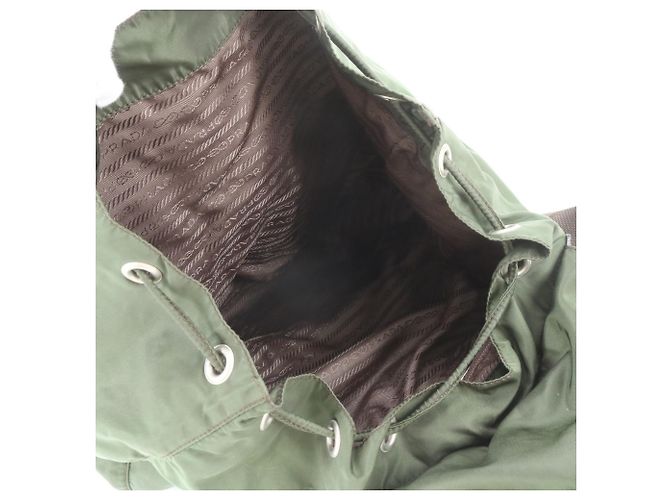 Sac à dos Prada en nylon Tessuto avec logo triangle en cuir - vue 7