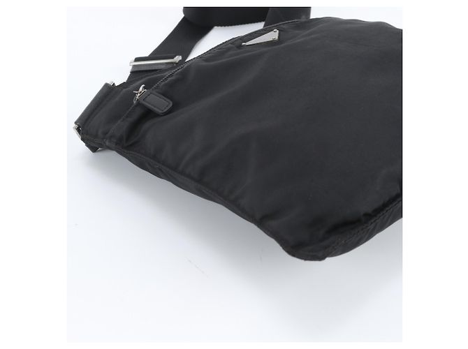 Sac à épaule en cuir et nylon Tessuto avec logo triangle Prada - vue 6
