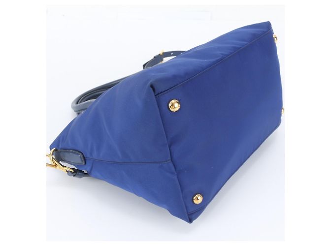 Bolsa de Ombro 2-Way Prada em Nylon Tessuto e Couro Saffiano - vista 5