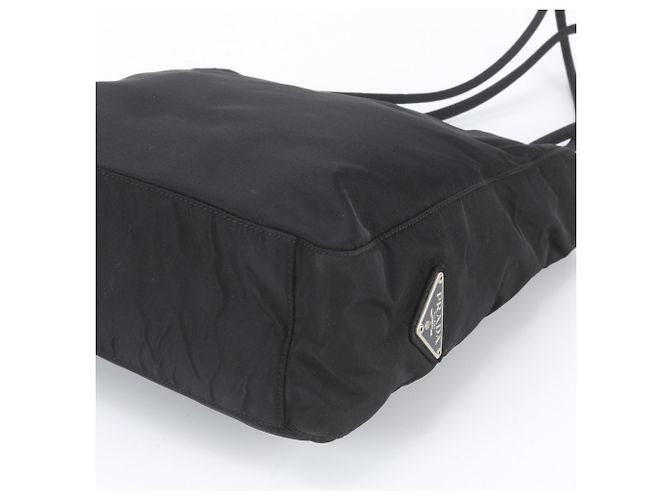 Prada Tessuto Nylon Triangle Logo Tote/Shoulder Bag - view 5