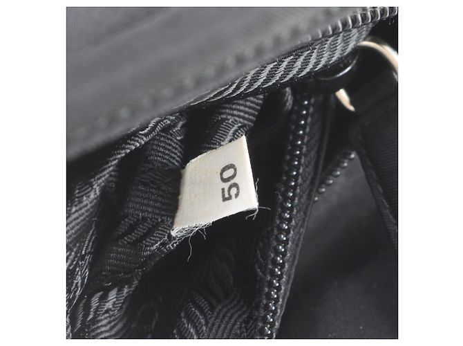 Prada Tessuto Nylon Triangle Logo Tote/Shoulder Bag - view 9