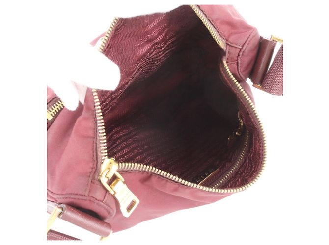 Prada Tessuto Nylon Ledertasche mit Dreieckslogo - Ansicht 7