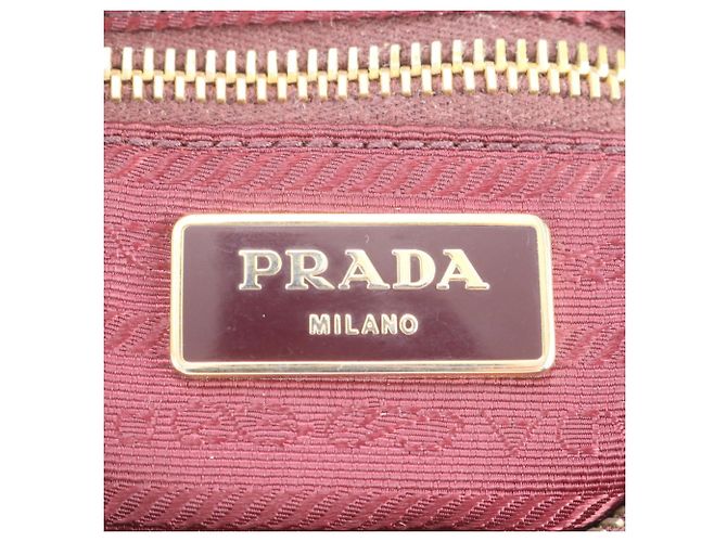 Prada Tessuto Nylon Ledertasche mit Dreieckslogo - Ansicht 8