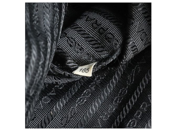 Prada Tessuto Nylon Gathered Leather Tote Bag - view 9