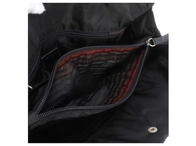 Prada Tessuto Nylon Leather Tote Bag - view 10