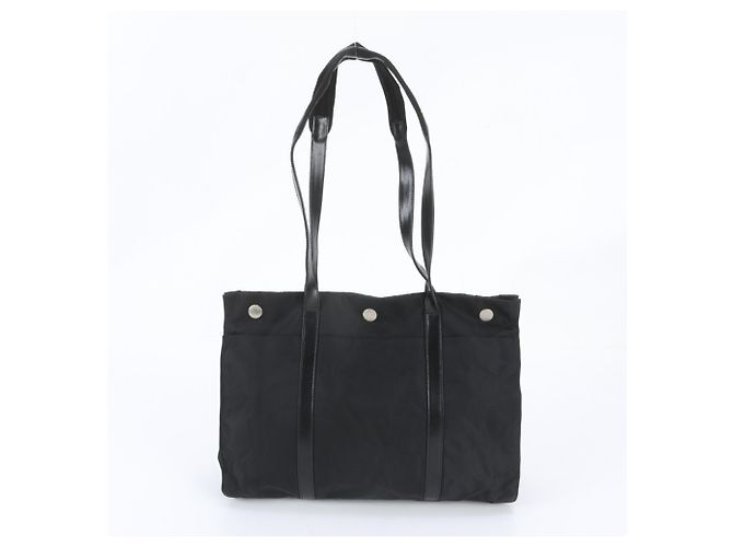 Prada Tessuto Nylon Leather Tote Bag - view 3