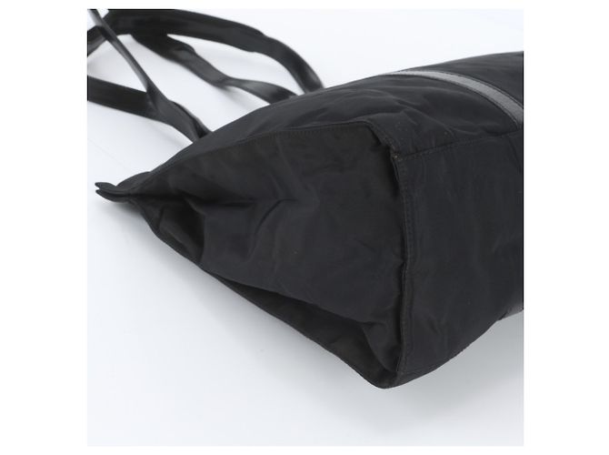 Prada Tessuto Nylon Leather Tote Bag - view 6