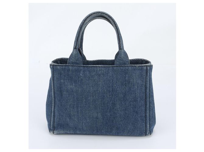 Prada Canapa Denim Blue Tote Bag - Ansicht 3