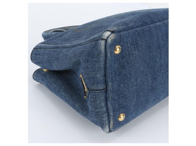 Prada Canapa Denim Blue Tote Bag - Ansicht 6