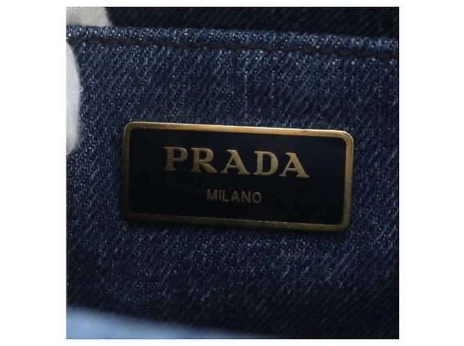 Prada Canapa Denim Blue Tote Bag - Ansicht 8