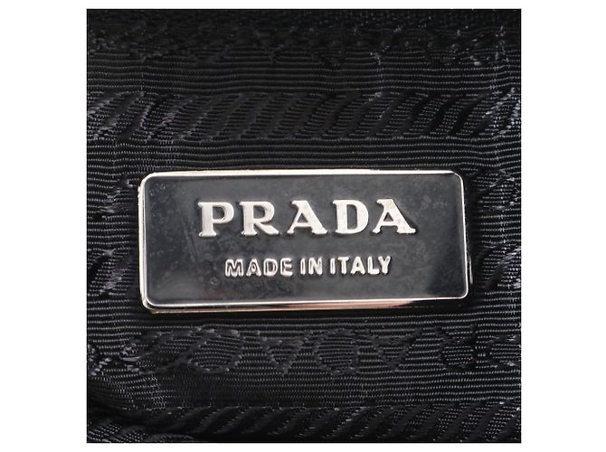 Sac à dos Prada en nylon Tessuto avec logo triangle en cuir - vue 9
