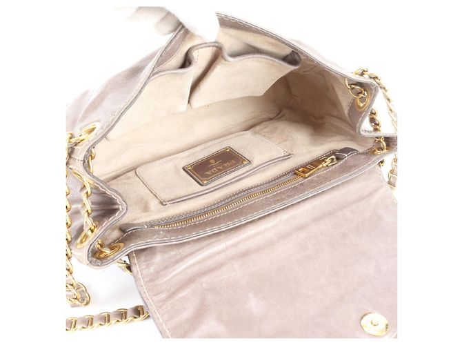 Bolsa de Ombro 2-Way com Corrente em Couro Prada BR4659 - vista 8