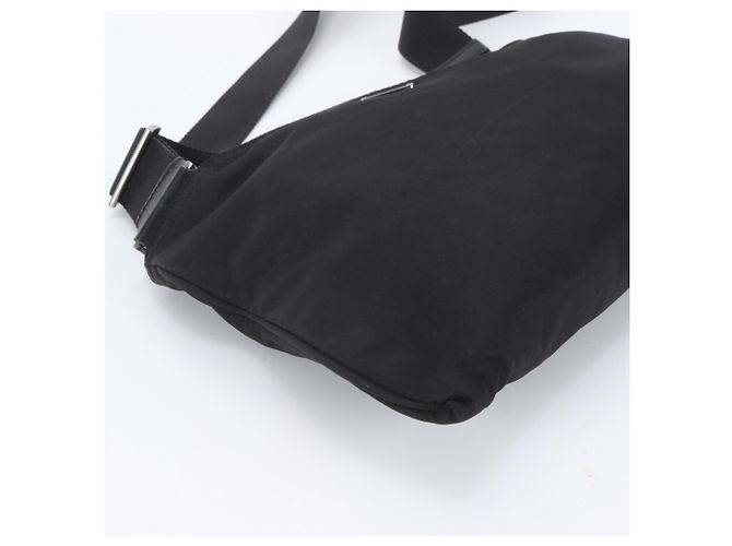 Prada Tessuto Nylon Triangle Logo Shoulder Bag - view 6