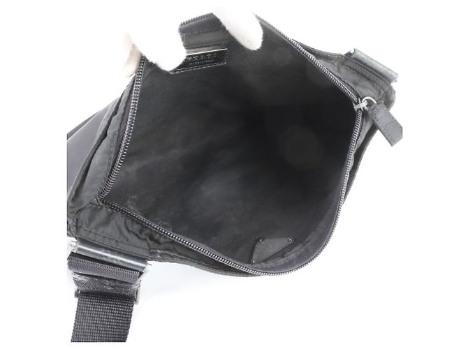 Prada Tessuto Nylon Triangle Logo Shoulder Bag - view 7