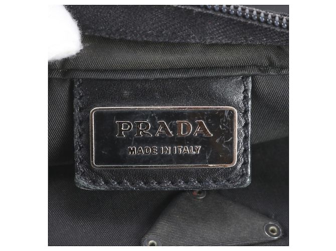 Prada Tessuto Nylon Triangle Logo Shoulder Bag - view 8