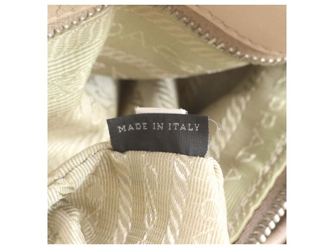 Sac à épaule 2-Way en cuir froncé Prada - vue 10