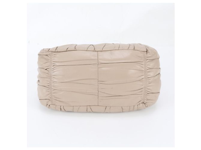 Sac à épaule 2-Way en cuir froncé Prada - vue 7