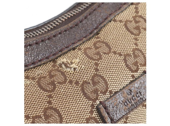 Borsa a tracolla Gucci in tela GG e pelle - vista 10