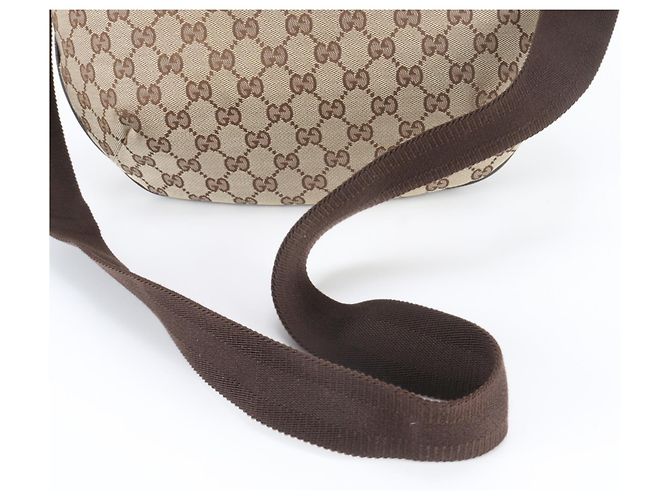 Borsa a tracolla Gucci in tela GG e pelle - vista 2