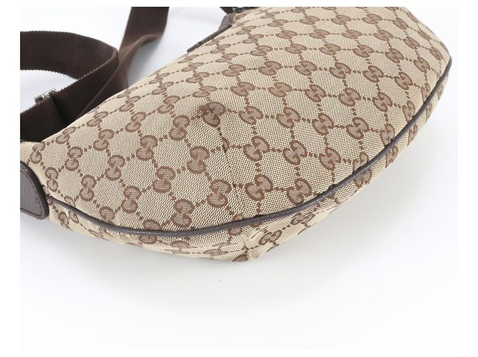Borsa a tracolla Gucci in tela GG e pelle - vista 4