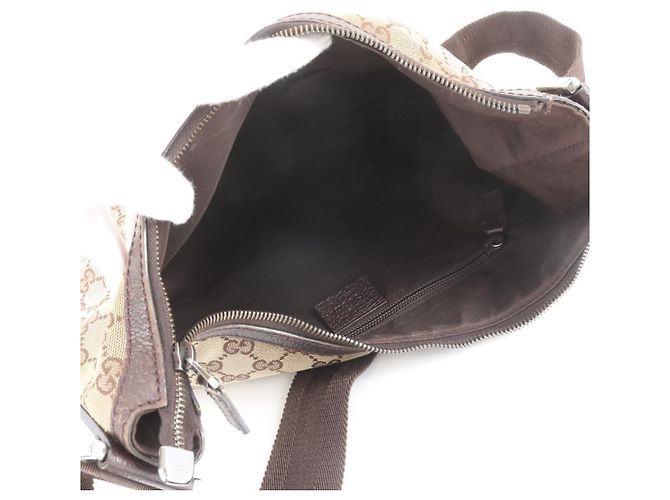 Borsa a tracolla Gucci in tela GG e pelle - vista 7