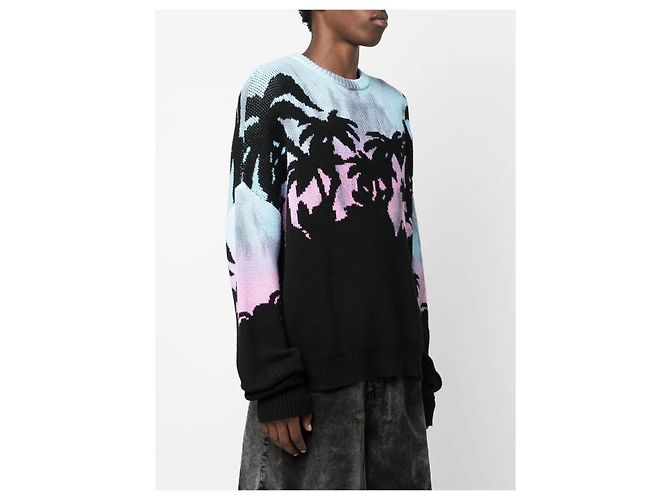 Pull en maille Dsquared2 avec imprimé palmier - vue 2