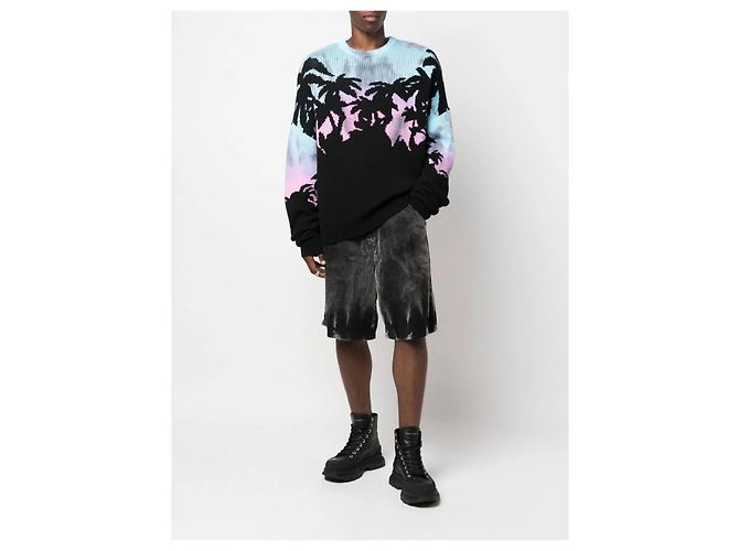 Pull en maille Dsquared2 avec imprimé palmier - vue 3
