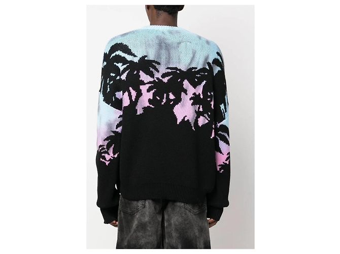 Pull en maille Dsquared2 avec imprimé palmier - vue 4