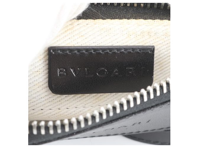 Bulgari Borsa a tracolla Bvlgari Logomania in denim e pelle - vista 8