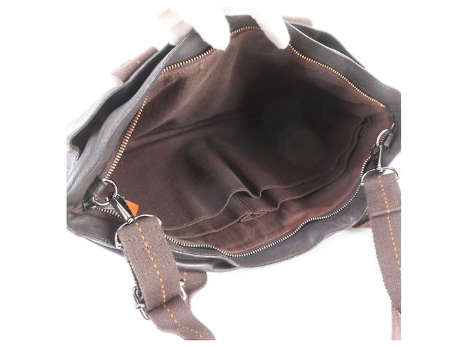 Hermès Hermes Caravan Horizontal MM Sac à main 2-Way en cuir / Sac Tote - vue 8