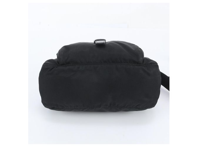 Sac à épaule Prada en nylon Tessuto avec logo triangle en cuir - vue 5