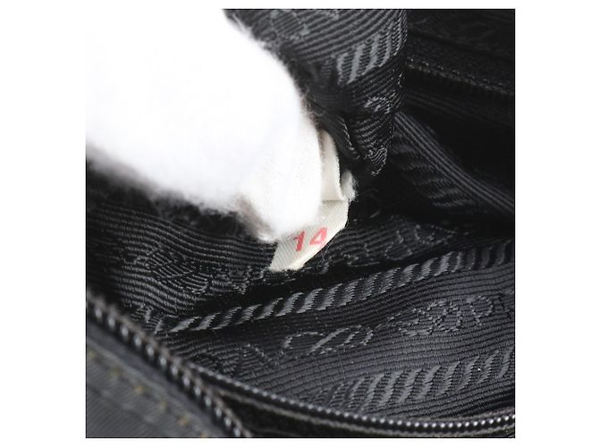 Borsa a tracolla Prada Tessuto Nylon con logo triangolare - vista 10