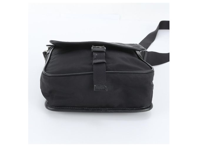 Borsa a tracolla in pelle e nylon Tessuto con logo triangolare Prada - vista 5