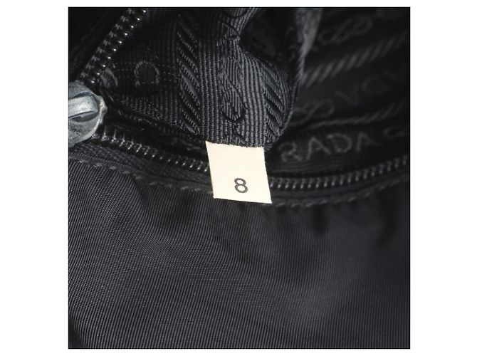 Borsa a tracolla in pelle e nylon Tessuto con logo triangolare Prada - vista 9
