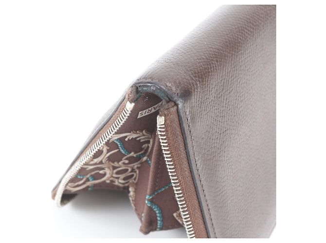 Hermès Cartera larga de seda Hermes Azap - vista 8