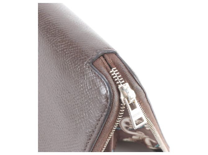 Hermès Cartera larga de seda Hermes Azap - vista 9